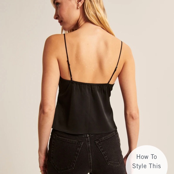 Abercrombie and Fitch Satin Cami - BROWN - XS - Picture 4 of 5